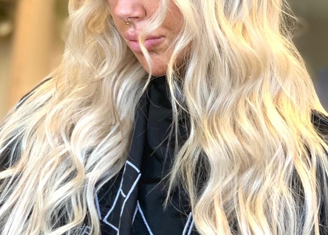 Blonde wavy hairstyle at Obsessedhair by Dearbhaile, Limerick, County Limerick, IE.