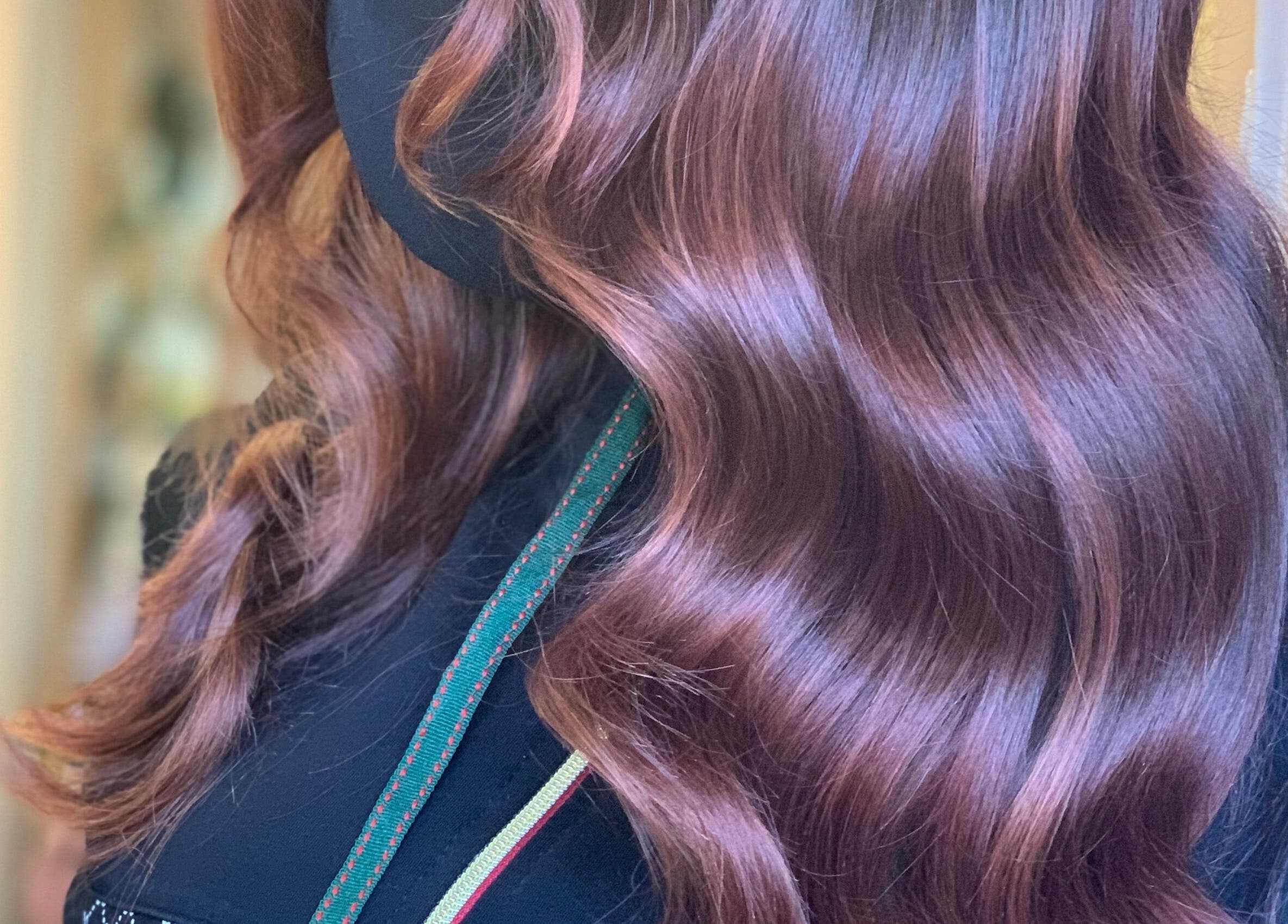 Glossy wavy hairstyle at Obsessedhair by Dearbhaile in Limerick, County Limerick, IE.