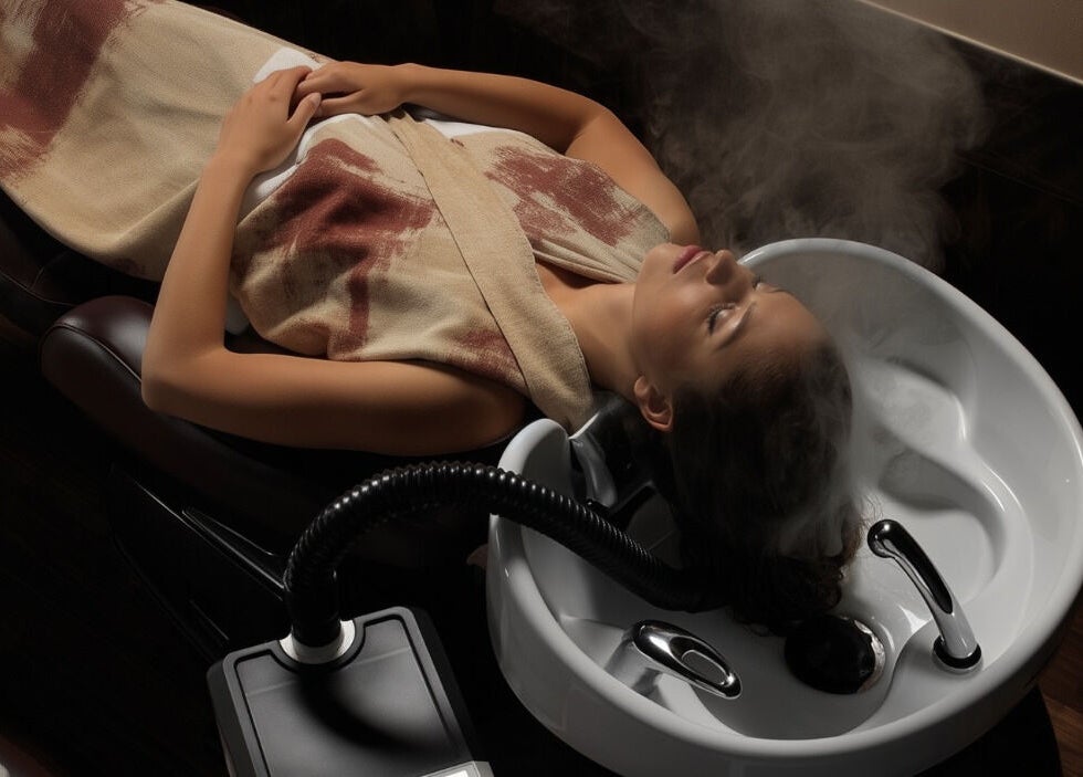 Esperienza di relax al lavatesta presso Encapture - Hair Salon & More, Como, Lombardia, IT.