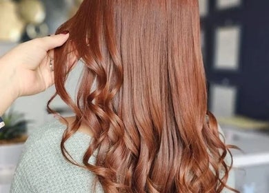 Beautifully styled auburn hair at Beautique by Genesis in Mayagüez, Mayagüez, PR.