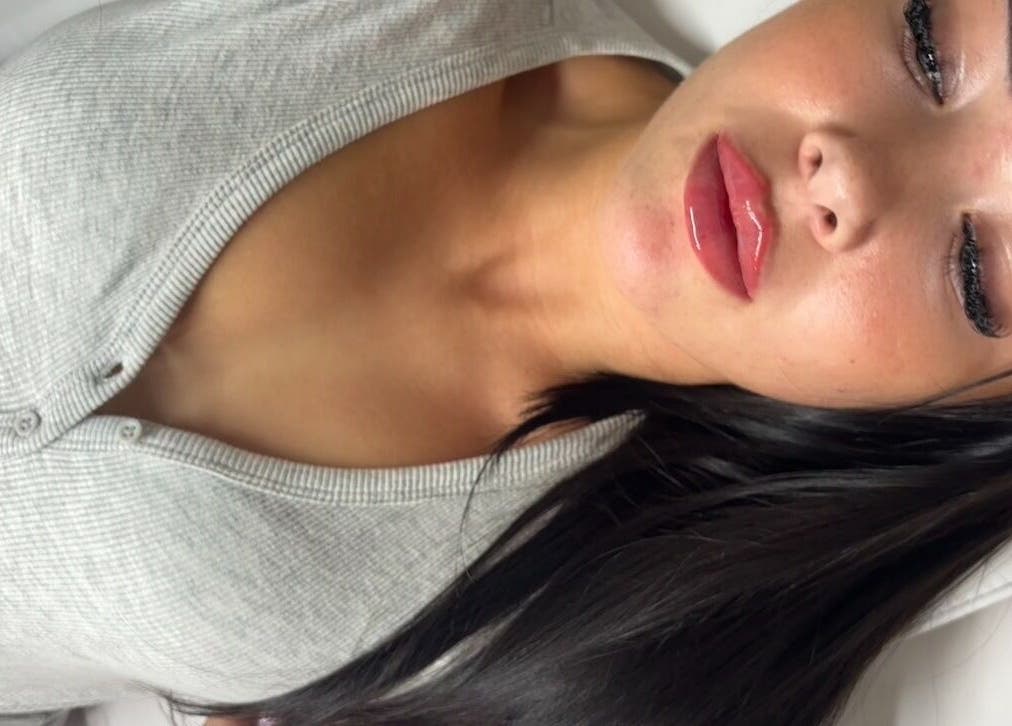 Relaxed client enjoying beauty treatment at Sculpt Nails & Aesthetics, Warrington, England, GB.