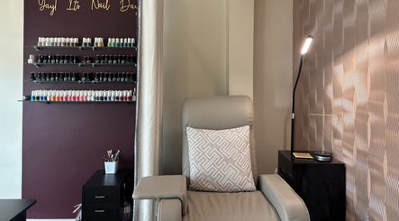 Comfortable nail salon chair and polish at Beauty Within, Gosport, England, GB for a luxurious experience.