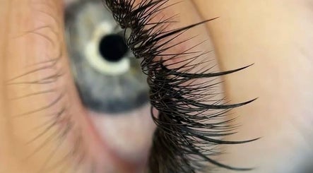 Close-up of lush eyelashes at ANGEL LASH, Beaconsfield, Western Australia, AU.