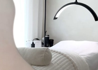 Peaceful therapy room at Angel Lash in Beaconsfield, Western Australia, AU.