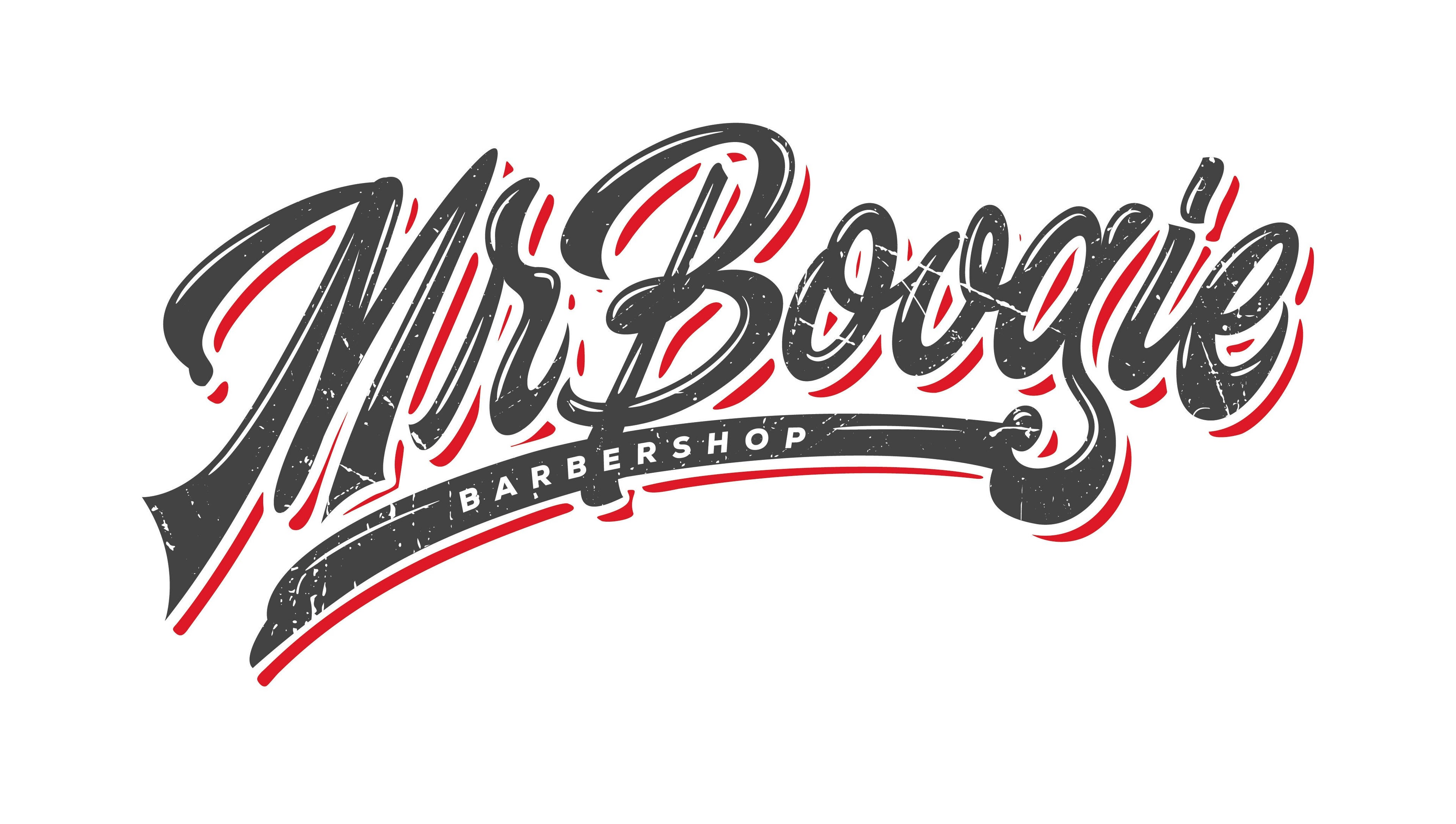Stylish Mr.Boogie KAI TAK SOGO Pop-Up logo, 九龍, 九龍, HK barbershop branding.