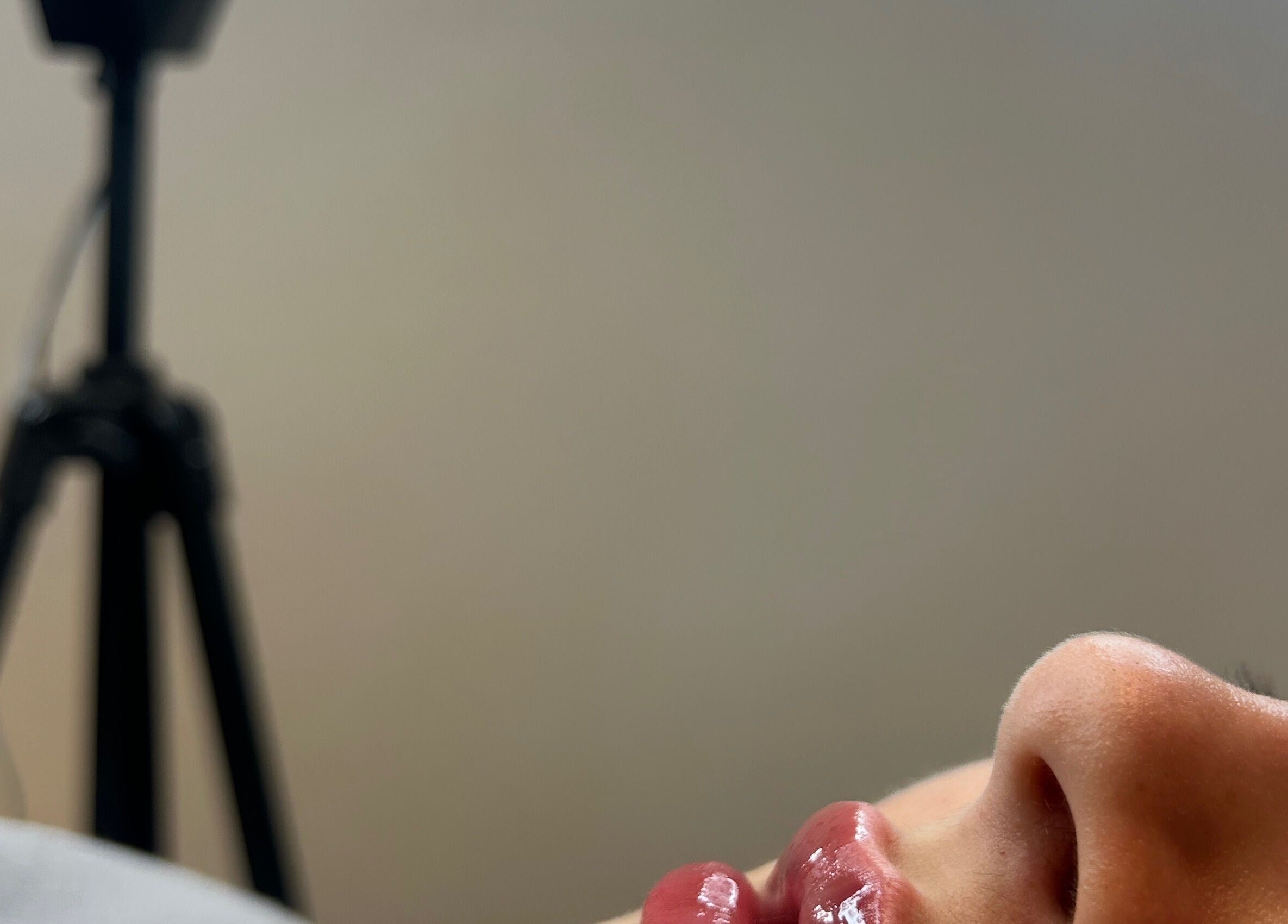 Close-up of a person's lips after treatment at NM Aesthetics Clinic and Training, Barnby Dun, England, GB.