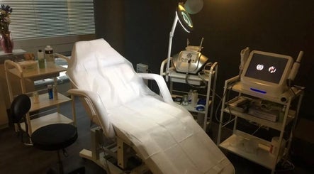 Luxurious spa treatment room at Elegance Cosmetic in Markham, Ontario, CA, featuring advanced beauty equipment.
