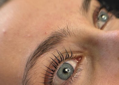 Close-up of beautifully enhanced lashes at lashedwithsas, Ainsworth, England, GB.