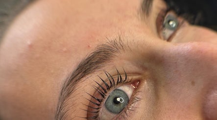 Close-up of beautifully enhanced lashes at lashedwithsas, Ainsworth, England, GB.