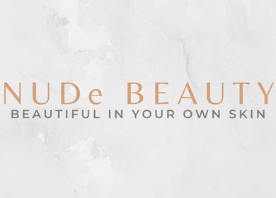 Nude Beauty logo with soft background, located in Daerah Khusus Ibukota Jakarta, Daerah Khusus Ibukota Jakarta, ID.