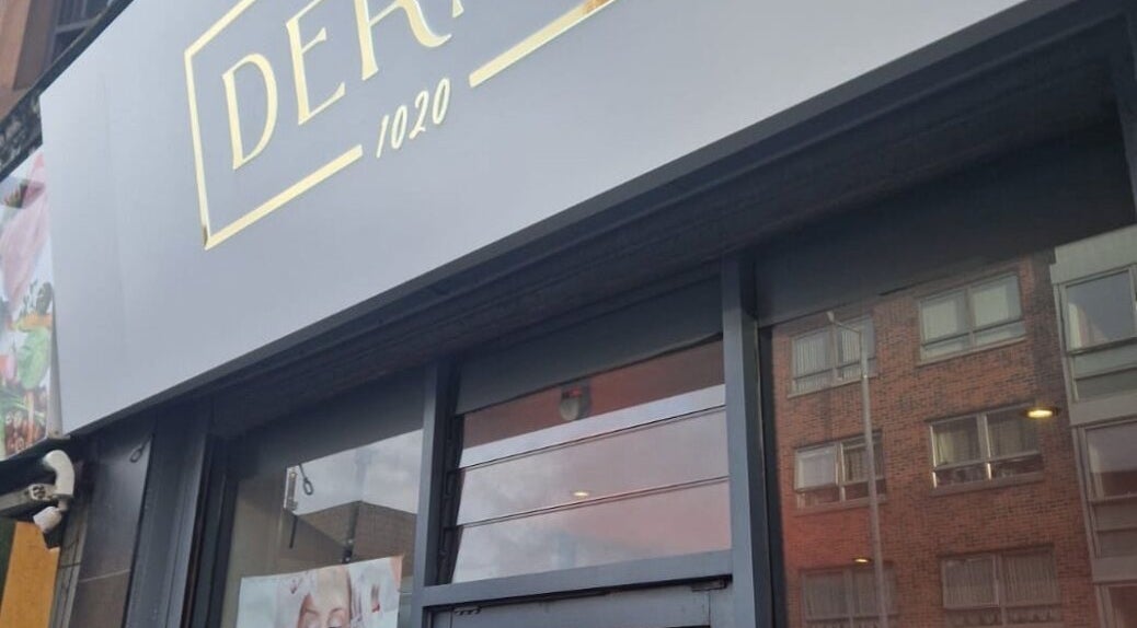 Front view of Derma's elegant exterior in Glasgow, Scotland, GB, showcasing modern architecture.