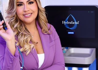 HydraFacial session in progress at Bliss Spa & Wellness, San Juan, San Juan, PR. Experience rejuvenating skincare.