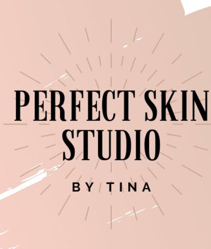 Perfect Skin Studio logo on soft pink background, Kato Polemidia, Limassol, CY.