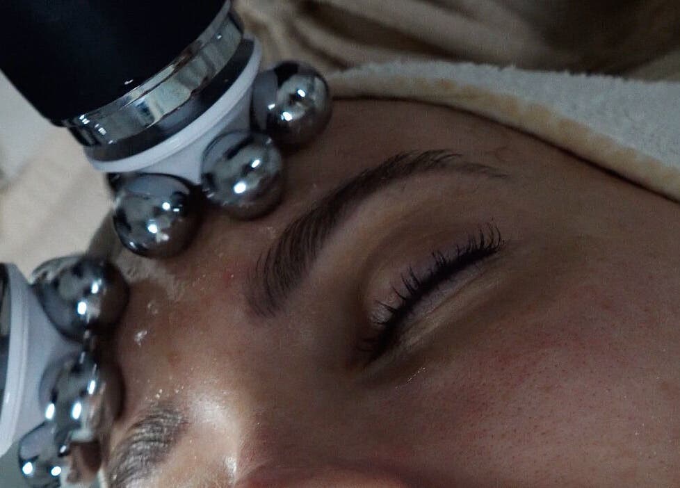 Close-up of facial treatment at Perfect Skin Studio, Kato Polemidia, Limassol, CY.