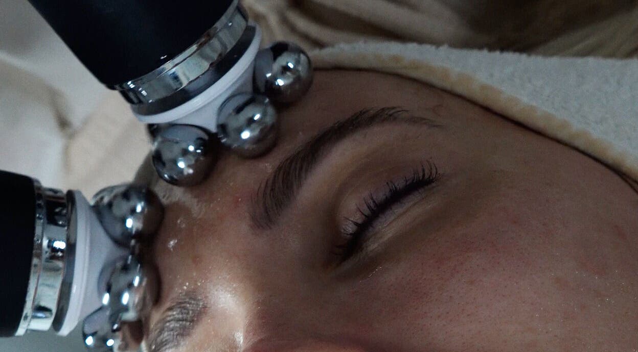 Close-up of facial treatment at Perfect Skin Studio, Kato Polemidia, Limassol, CY.