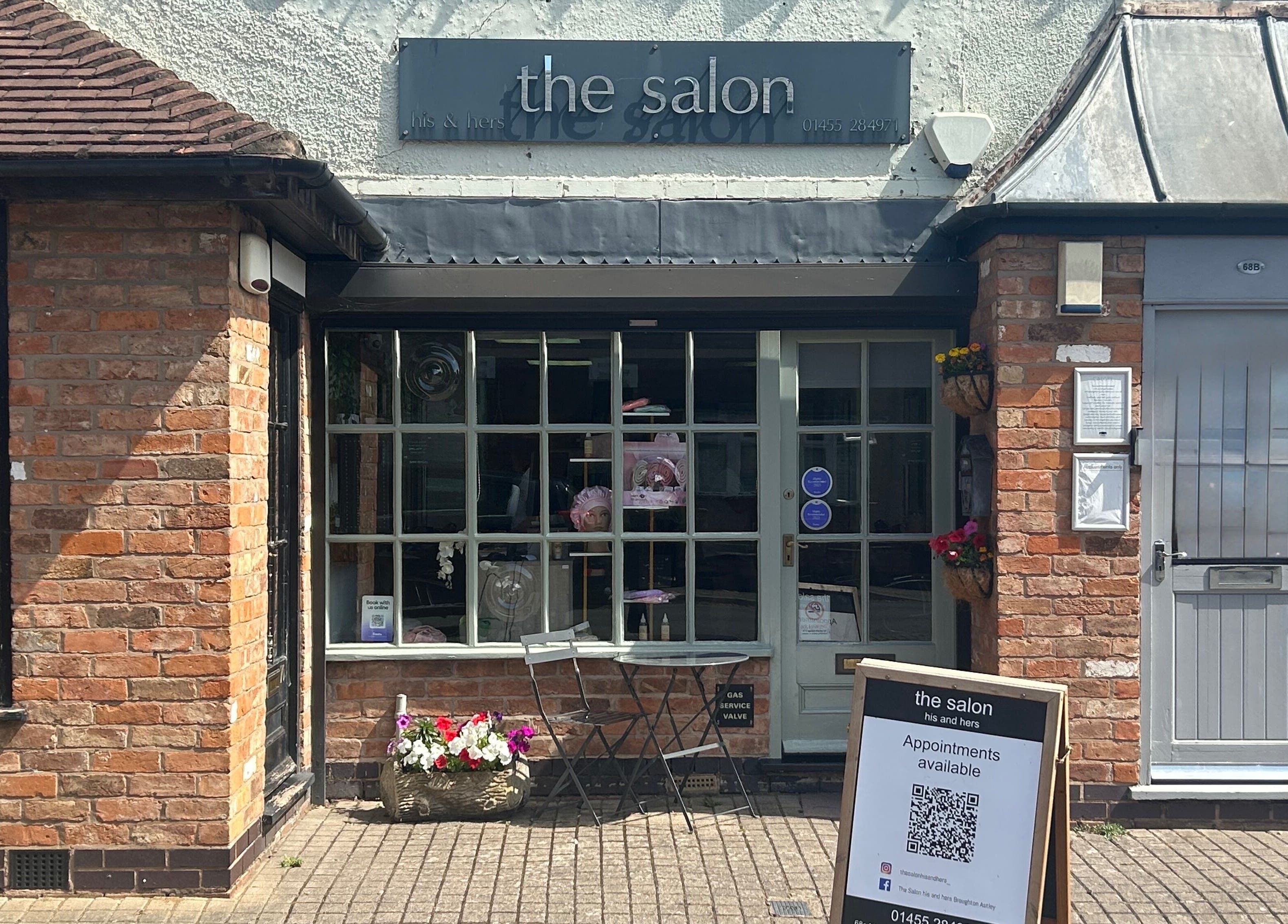 Front view of The Salon His and Hers Broughton Astley, located in Broughton Astley, England, GB.