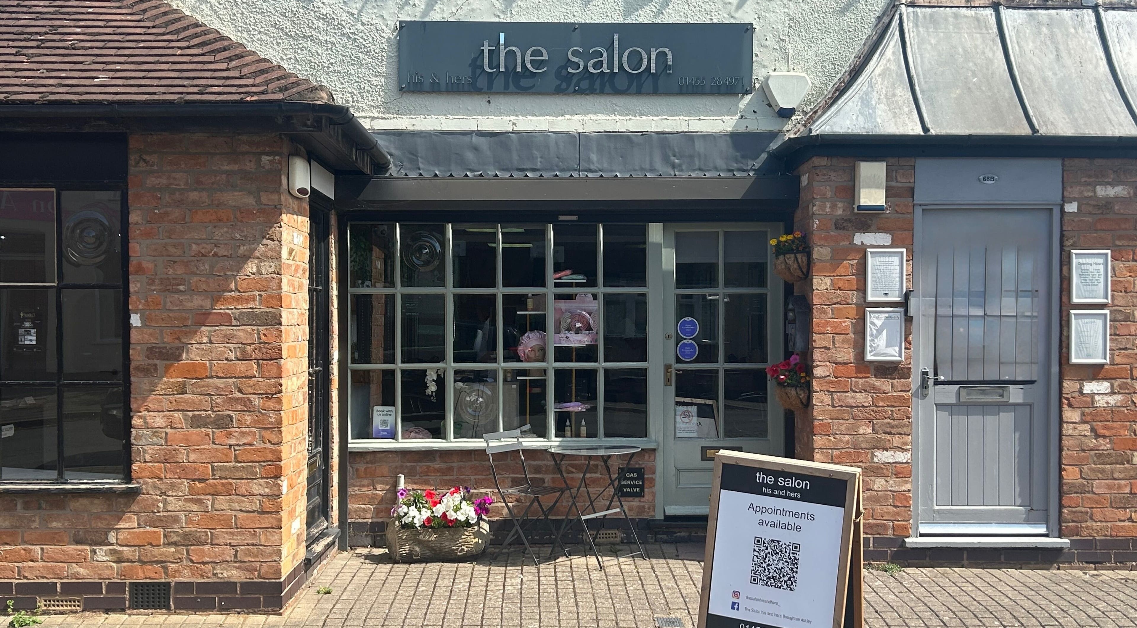 Front view of The Salon His and Hers Broughton Astley, located in Broughton Astley, England, GB.
