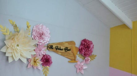 Elegant floral decor at The Wax Bar in Bridgetown, Christ Church, BB accentuates a warm and welcoming atmosphere.