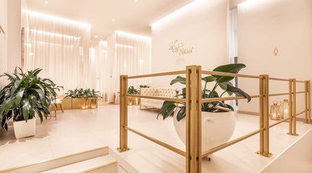Luxurious interior of Le Spa Noir, Medellín, Antioquia, CO, featuring elegant plants and soft lighting.