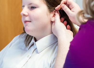 Acupuncture session at Deanna Thomas Acupuncture & Wellbeing, Middlesbrough, England, GB.
