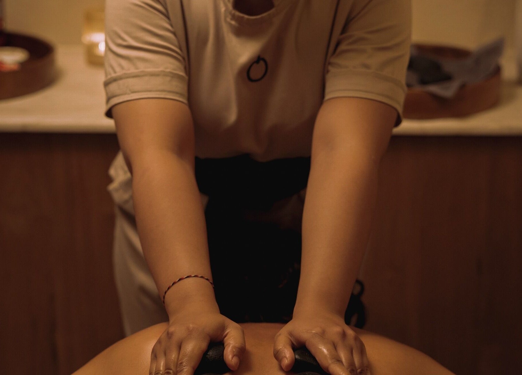 Massage therapy session at You Spa Umalas, Bali, Bali, ID. Relaxing ambiance with soothing techniques.