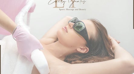 Client receives laser hair removal at Emily Yeates Sports Massage & Laser Hair Removal in Harrogate, England, GB.