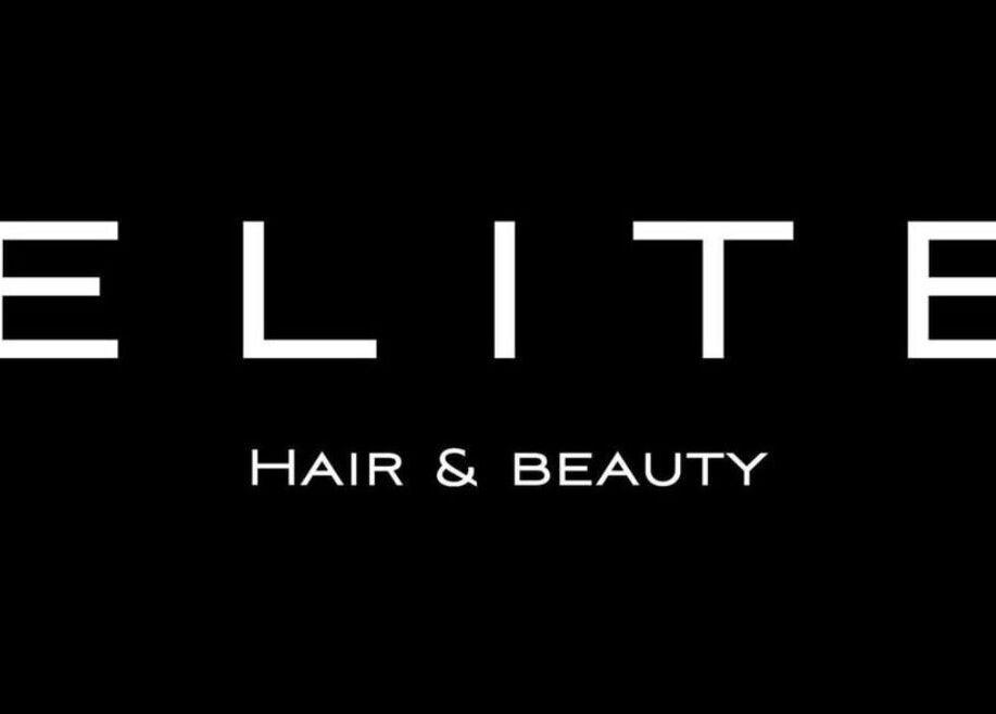 Elite Hair & Beauty salon logo in bold white font, Bolton upon Dearne, England, GB.