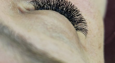 Close-up of eyelash extensions at TheBeautyMum, Skelmersdale, England, GB.