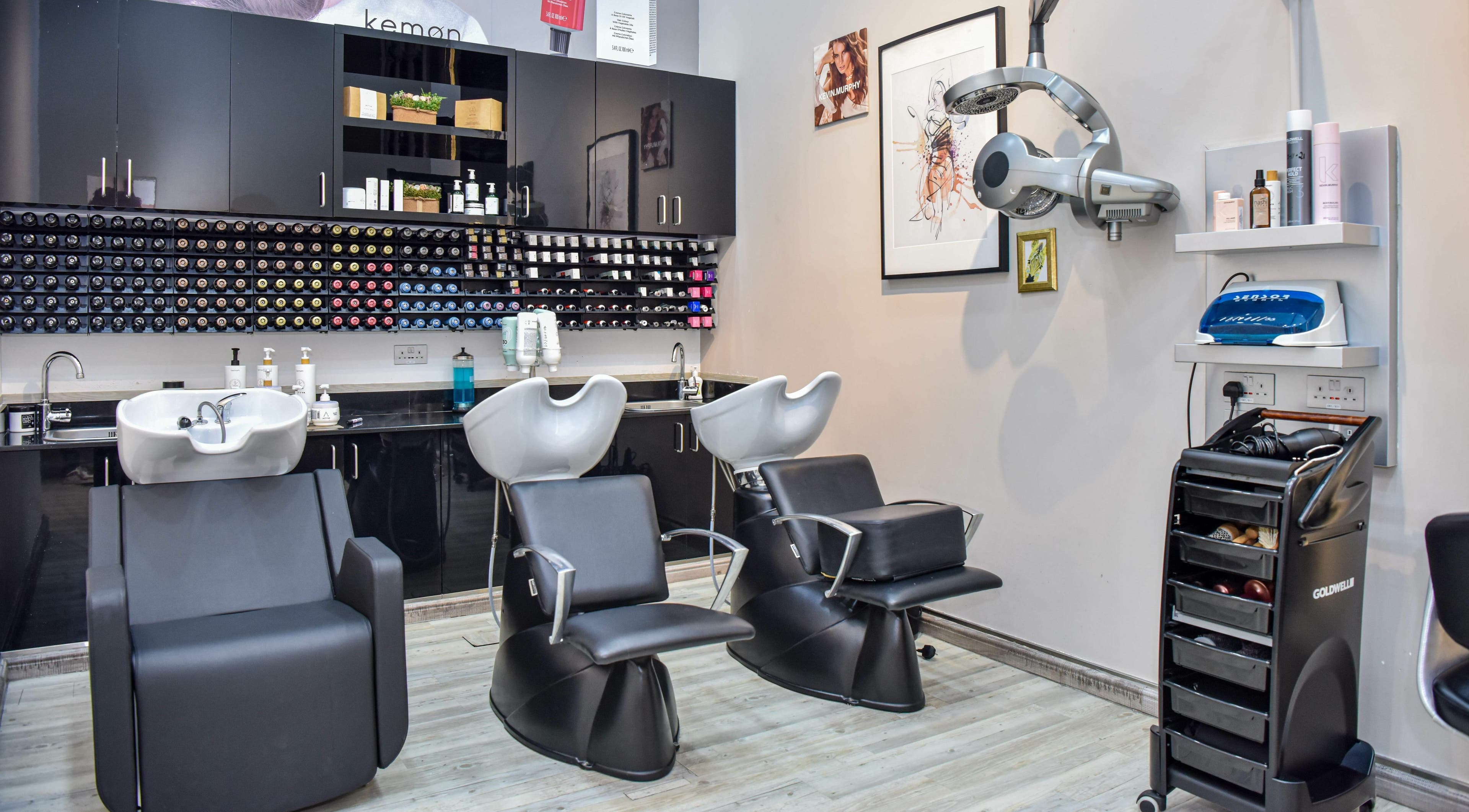 Modern hair wash station at Wow Beauty Salon, الريان, QA, showcasing sleek design and professional equipment.