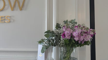 Elegant floral display at Brow Babes - BrowZ by Harry, Truro, England, GB enhancing the venue's serene atmosphere.