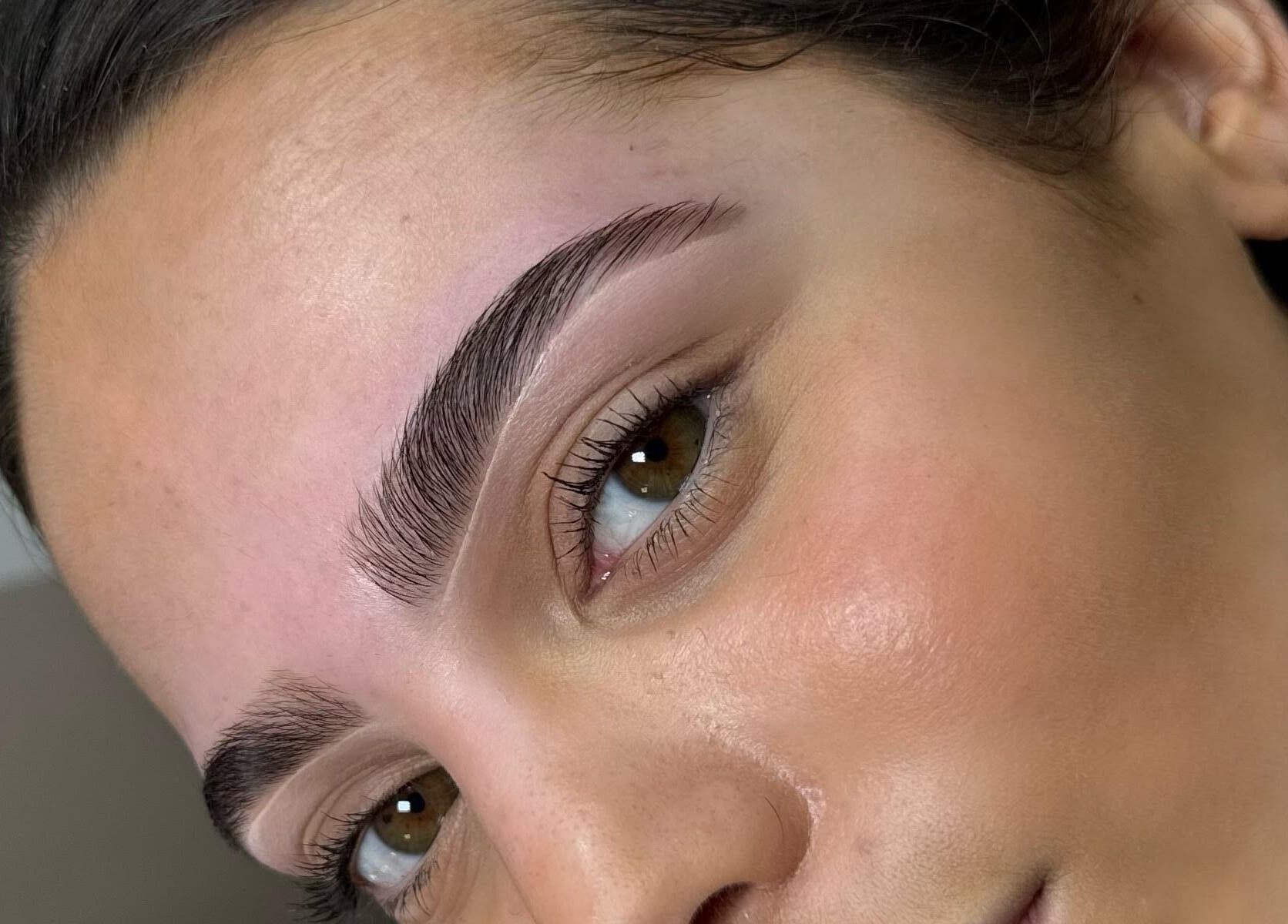 Perfectly shaped eyebrows at Brow Babes - Harry, Truro, England, GB.