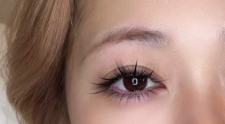 Close-up of stunning lash extensions at 9AMLash, Vaughan, Ontario, CA showcasing detailed eye beauty.