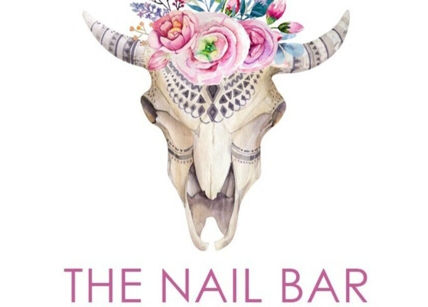 Unique floral skull logo for The Nail & Lash Bar in Vredendal, Western Cape, ZA.