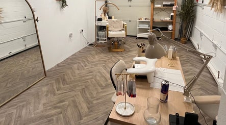 Relaxing salon interior at Beauty By Martyna, Stirling, Scotland, GB with modern styling and cozy seating.