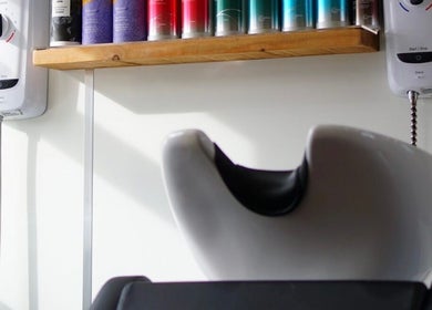 Wash station with hair products at Head Quarters Hair and Beauty Salon in Thorngumbald, England, GB.
