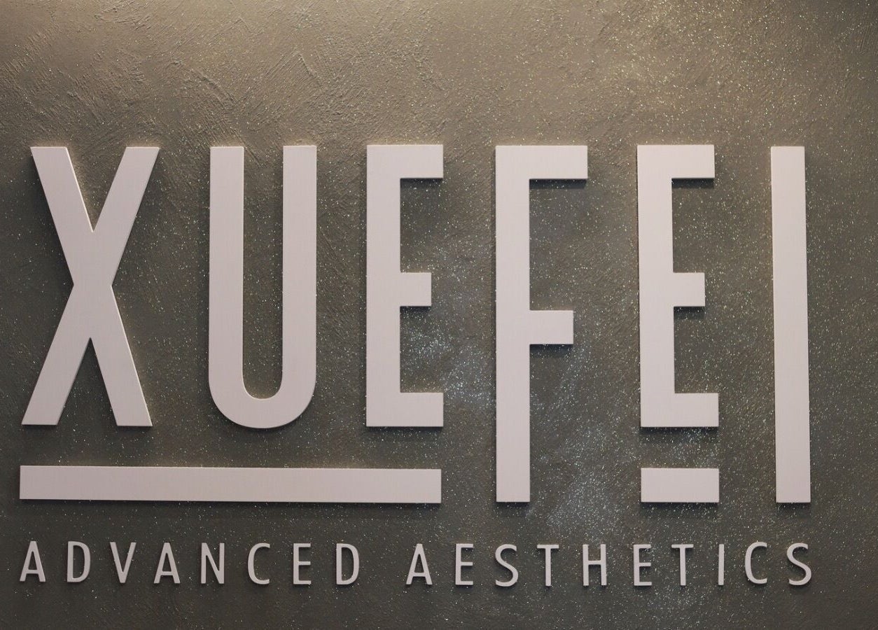 Xuefei Salon logo on elegant wall at Birkirkara, MT.