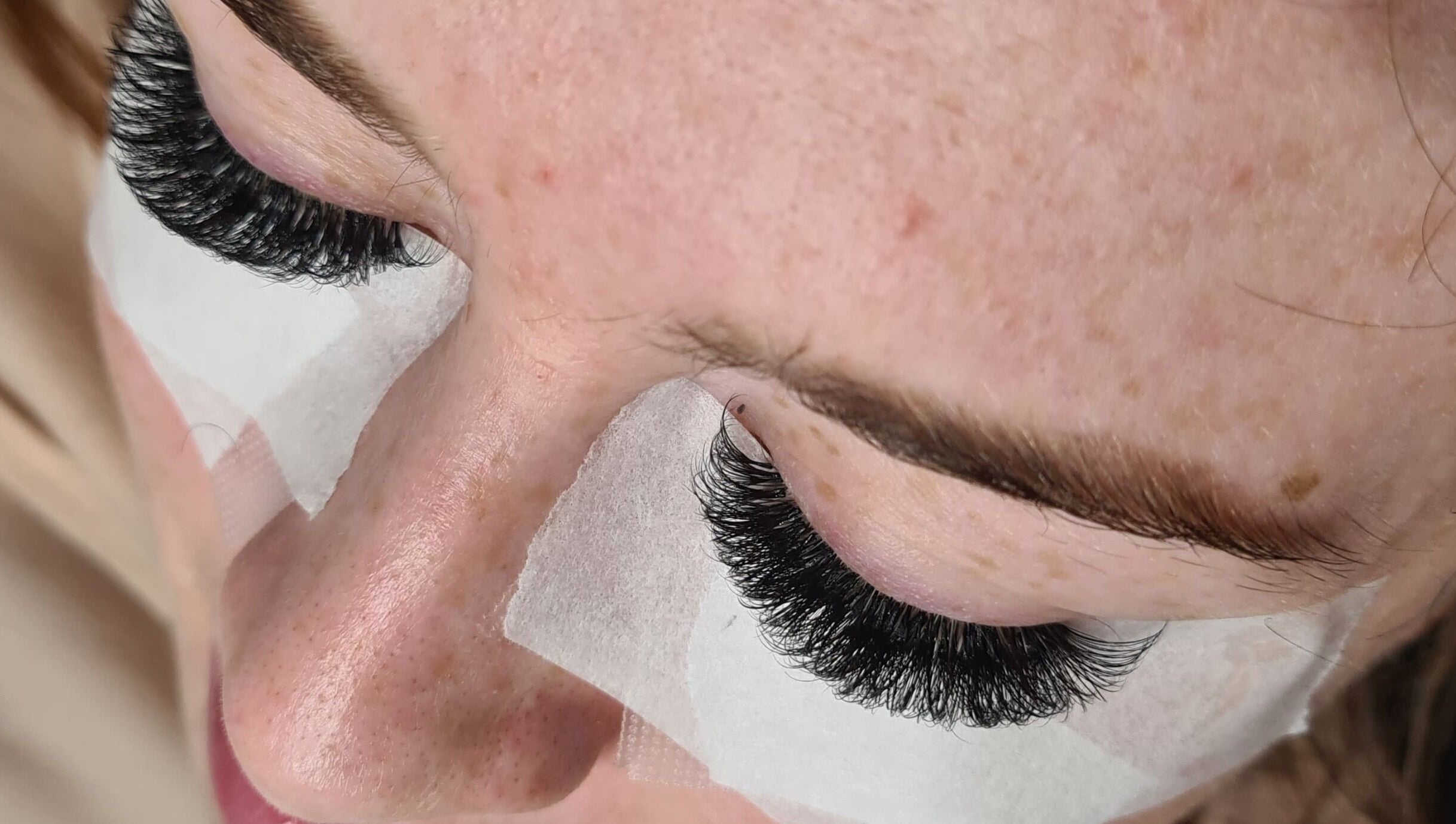 Eyelash extensions at Lashes and Beauty by Zoe Home Studio Winstanley, Wigan, England, GB.