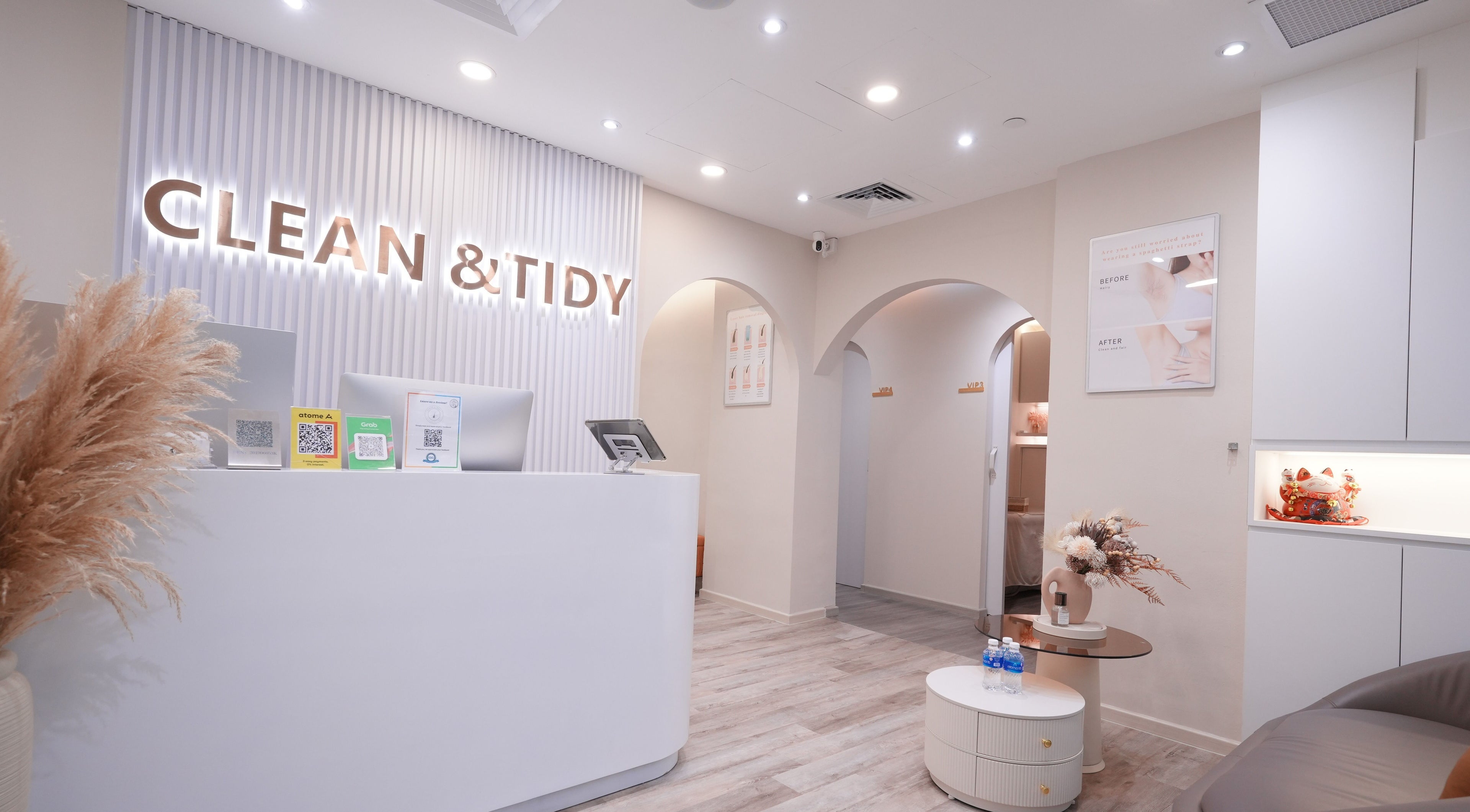 Bright reception area at Clean & Tidy - Bugis Cube, Singapore, Singapore, SG featuring modern decor.