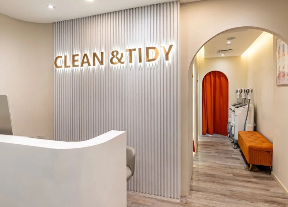 Modern reception area of Clean & Tidy - Bugis Cube, Singapore, SG, with welcoming decor and sleek design.