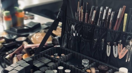 Professional makeup kit at Artist & Co. (Beth Hall Makeup Artist), Rugby, England, GB showcasing diverse products.