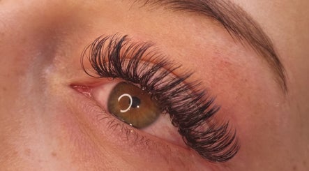 Close-up of voluminous eyelashes from Beauty By Tilly, Bradford, England, GB.