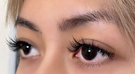 Close-up of stunning eyelash extensions at Hertime Lashes, Maylands, Western Australia, AU.