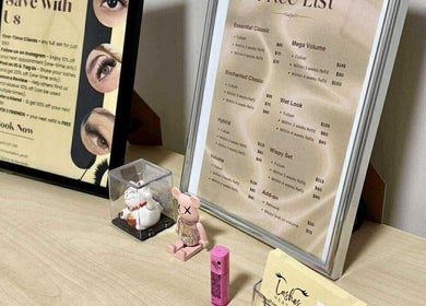 Hertime Lashes pricing and offers displayed in Maylands, Western Australia, AU beauty setup.