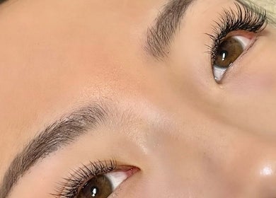Close-up of expertly styled lashes at Hertime Lashes, Maylands, Western Australia, AU.