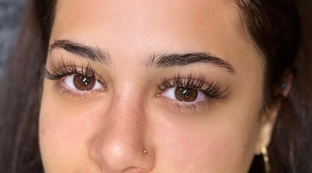 Close-up of styled lashes at Hertime Lashes in Maylands, Western Australia, AU. Enhance your natural beauty.