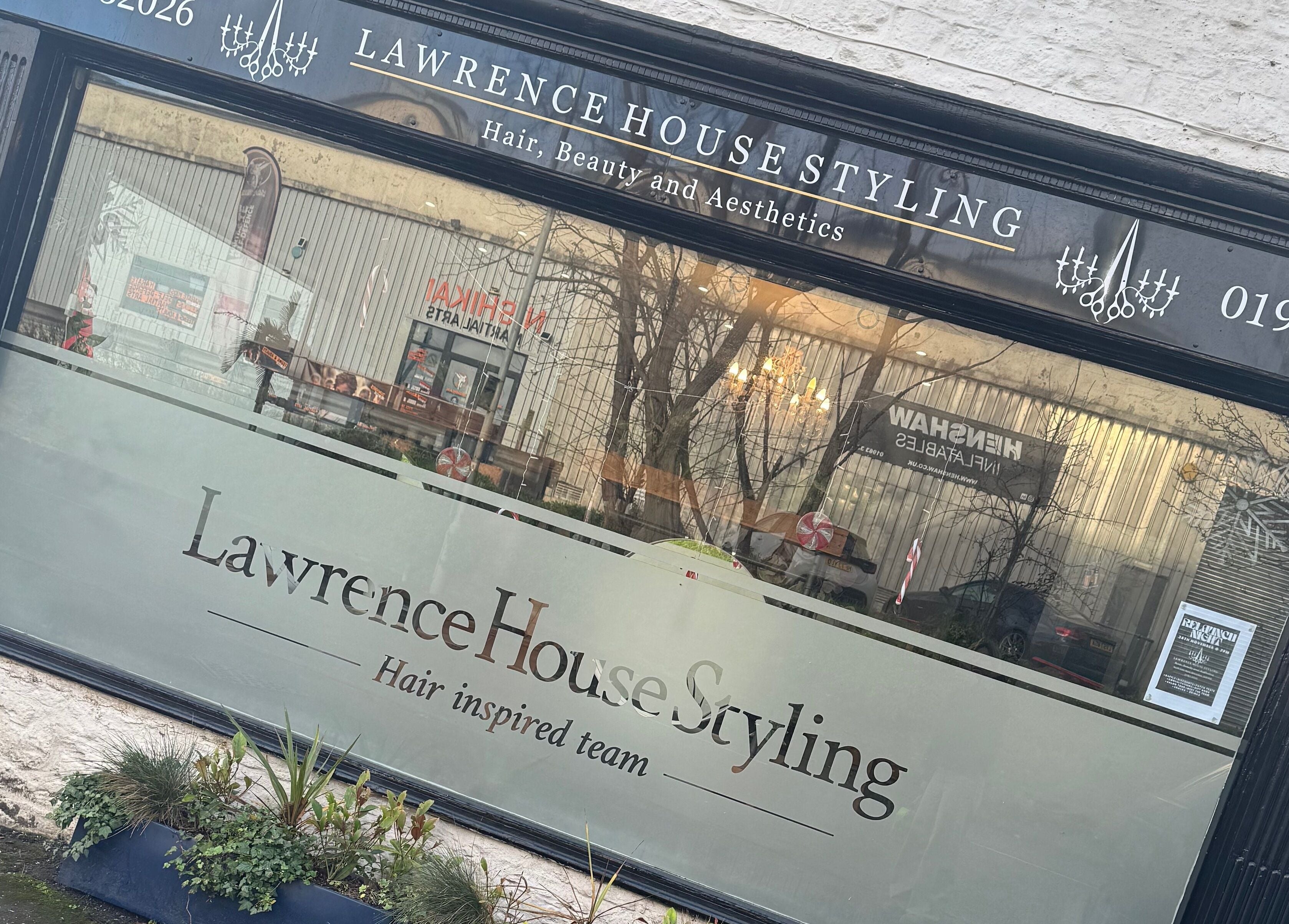 Front view of Lawrence House Styling in Wincanton, offering beauty services near On The Lash Aesthetics.