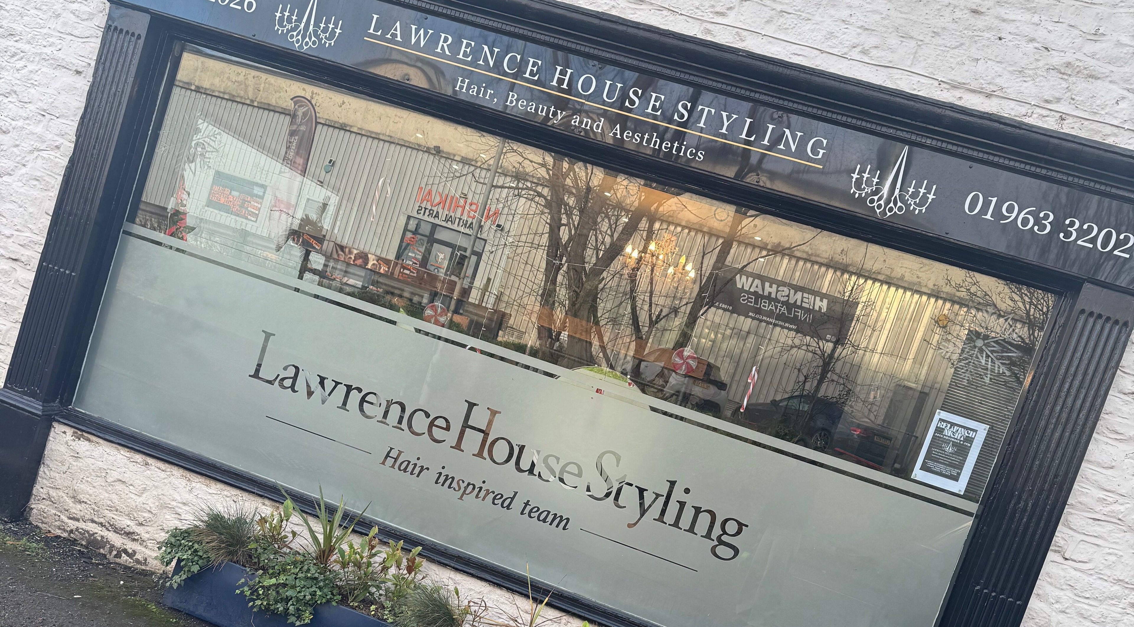 Front view of Lawrence House Styling in Wincanton, offering beauty services near On The Lash Aesthetics.