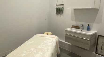 Serene massage room at Artayja’s Therapeutic Massage, Huntington Beach, California, US.