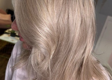 Elegant soft blonde hair at Studio 58 at Deluxe, Maidstone, England, GB, showcasing luxurious salon expertise.