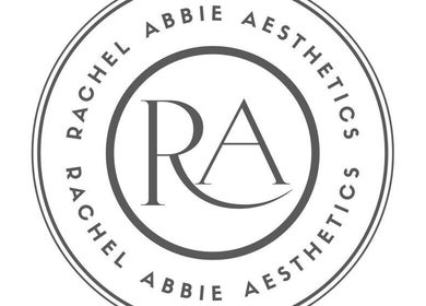 Rachel Abbie Aesthetics logo emphasizing sophistication, located in London, England, GB.